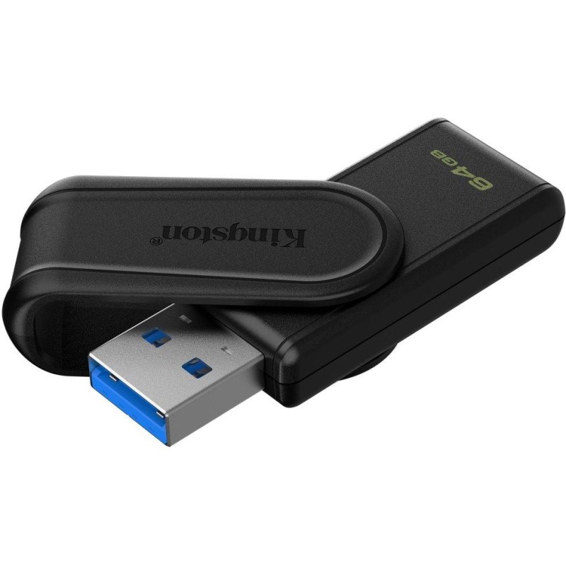 KINGSTON DataTraveler EXODIA S 64GB / USB 3.2 Gen1 / černá + černá