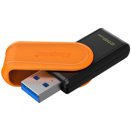 KINGSTON DataTraveler EXODIA S 256GB / USB 3.2 Gen1 / černá + oranžová