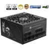 MSI zdroj MPG A1250GS PCIE5/ 1250W/ ATX3.1/ akt. PFC/ 10 let celk. záruka/ 135mm fan/ modulární kabeláž/ 80PLUS Gold