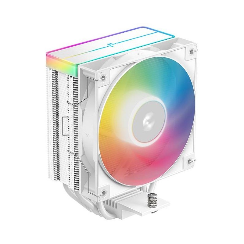 DEEPCOOL chladič AG400 ARGB V2 / 120mm fan ARGB / 4x heatpipes / PWM / pro Intel i AMD / bílý