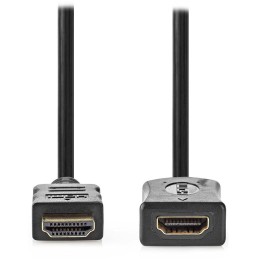 NEDIS prodlužovací High Speed HDMI 2.0 kabel s ethernetem/ 4K@60Hz/ zlacené konektory HDMI-HDMI/ černý/ bulk/ 5m