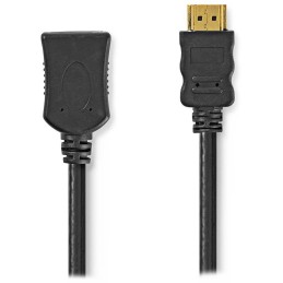 NEDIS prodlužovací High Speed HDMI 2.0 kabel s ethernetem/ 4K@60Hz/ zlacené konektory HDMI-HDMI/ černý/ bulk/ 5m