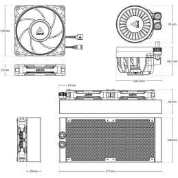 ARCTIC vodní chladič Liquid Freezer III Pro 240 černý