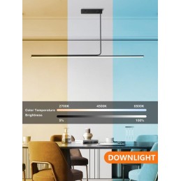 IMMAX NEO LITE ASTA SMART závěsné svítidlo černé 125cm 28W podporou BEACON, Wi-Fi, TUYA