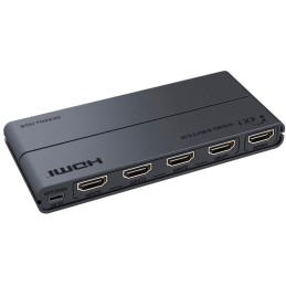 PremiumCord HDMI switch 4:1 s podporou rozlišení 4Kx2K@60Hz, 1080P, HDR, s ovládáním tlačítkem a dálkovým ovladačem