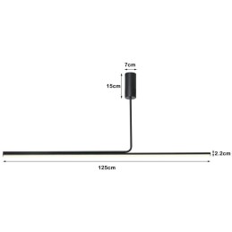 IMMAX NEO LITE ASTA SMART závěsné svítidlo černé 125cm 28W podporou BEACON, Wi-Fi, TUYA