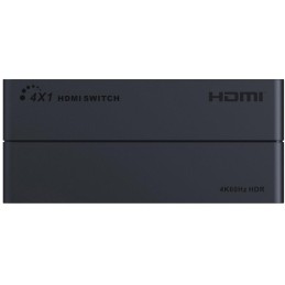 PremiumCord HDMI switch 4:1 s podporou rozlišení 4Kx2K@60Hz, 1080P, HDR, s ovládáním tlačítkem a dálkovým ovladačem