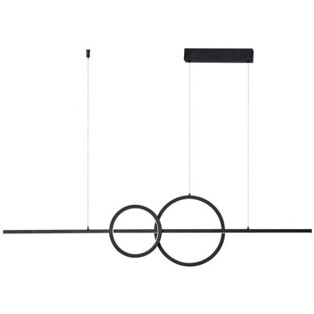 IMMAX NEO LITE RONDAS SMART závěsné svítidlo černé 131cm 56W s podporou BEACON, Wi-Fi, TUYA