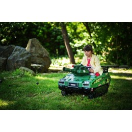 BLUETOUCH elektrický dětský tank/ rychlost 4 km/h/ provozní doba 45 min/ zelený