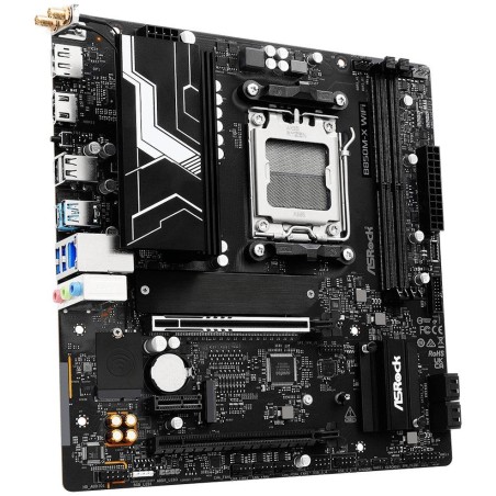 ASRock B850M-X WiFi R2.0 / AMD B850 / AM5 / 2x DDR5 DIMM / 2x M.2 / HDMI / DP / USB-C / WiFi / mATX