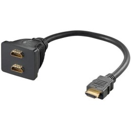 PremiumCord rozdvojka HDMI M - 2x F konektory/ 30cm/ černá