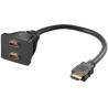 PremiumCord HDMI splitter M - 2x F connectors/ 30cm/ black