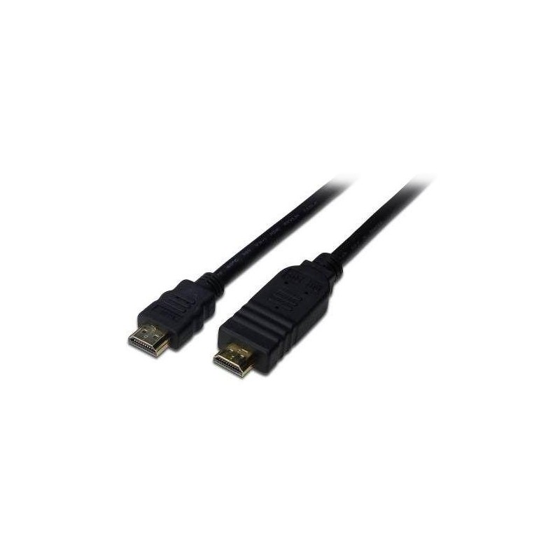 PremiumCord HDMI High Speed + Ethernet kabel se zesilovačem/ AWG26/ 3x stínění/ M/M/ zlacené konektory/ 15m/ černý