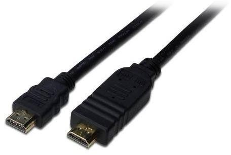 PremiumCord HDMI High Speed + Ethernet kábel so zosilňovačom / AWG24 / 3x tienenie / M / M / pozlátené konektory / 25m / čierny