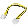 PremiumCord Power cable extension/ 8 pins/ length 28cm