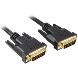 PremiumCord DVI-D propojovací kabel/ dual-link/ DVI(24+1)/ MM/ 1m/ černý