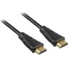 PremiumCord HDMI High Speed + Ethernet Kabel / vergoldete Anschlüsse / 0,5m / schwarz