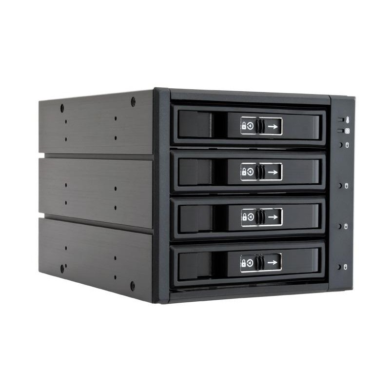CHIEFTEC backplane do 5,25" na 4x SATA/SAS HDDs/SDDs (3,5" or 2,5")