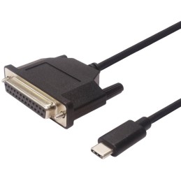 PremiumCord Konvertor USB 3.1 (typ C) na paralelní port Canon 25-pin / 1,5m/ černý
