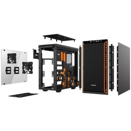 Be quiet! skříň PURE BASE 600 Window / MidT / průhledná bočnice / bez zdroje / 2xUSB 3.0 / černo-oranžová