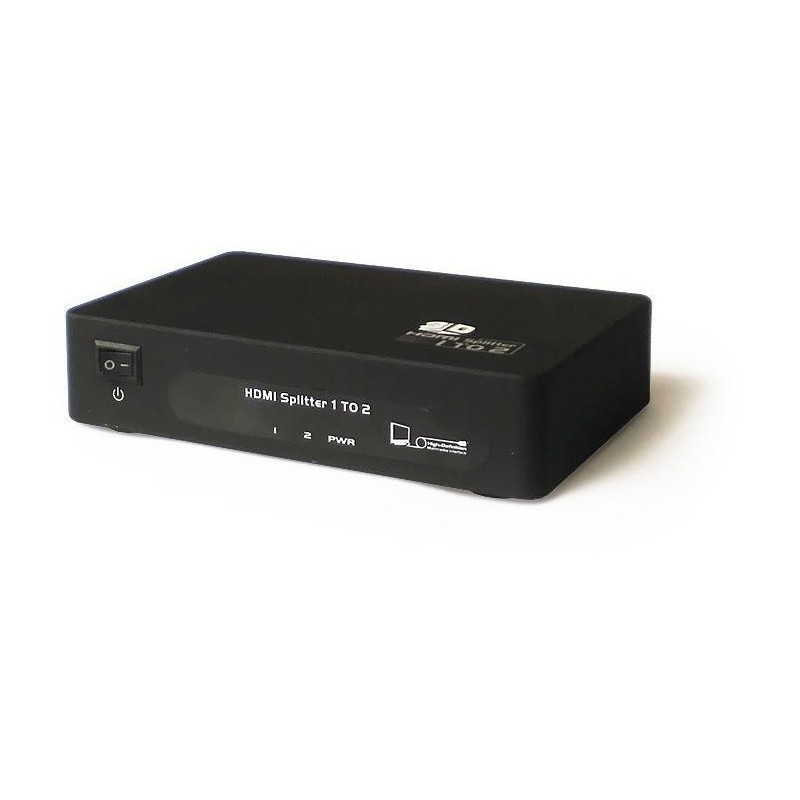 PremiumCord HDMI splitter 1-2 porty kovový s napájením, 4K, FULL HD, 3D