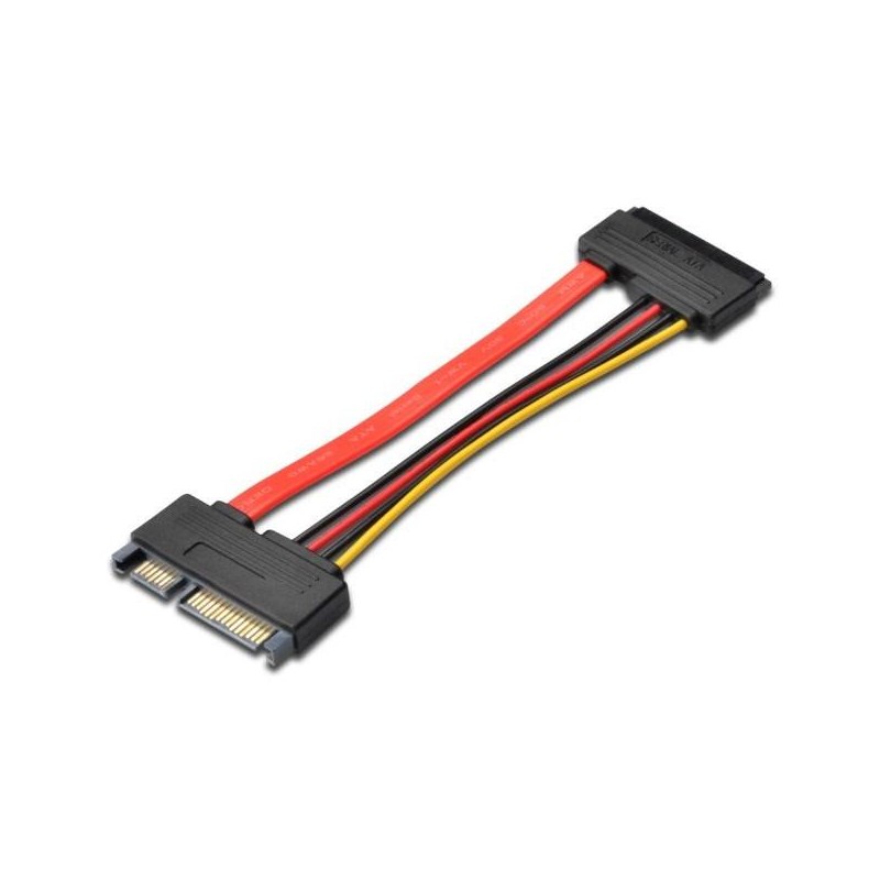 PremiumCord Prodlužka k HDD SATA 22pin, data + napájení, M/F, 15cm