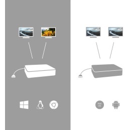 I-tec USB 3.1 Type C na Dual Display Port adaptér/ 2x Display Port 4K/ kompatibilní s Thunderbolt 3