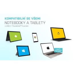 I-tec USB 3.1 Type C na Dual HDMI video adaptér/ 2x HDMI 4K/ kompatibilní s Thunderbolt 3