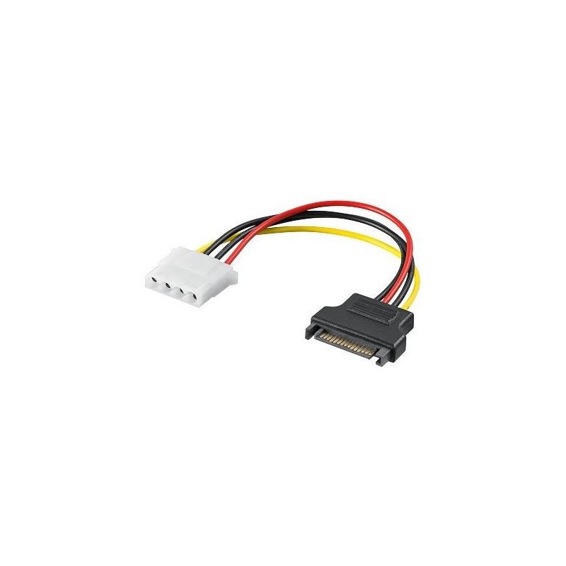 PremiumCord napájecí redukce Molex 5.25" F - S-ATA M