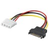 PremiumCord napájacia redukcia Molex 5.25" F - S-ATA M