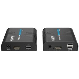 XtendLan HDMI přenos po LAN, vysílač a přijímač, IP/UDP, 100Mbps@1080p, přenos USB, funkce KVM