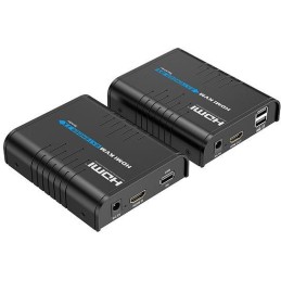 XtendLan HDMI přenos po LAN, vysílač a přijímač, IP/UDP, 100Mbps@1080p, přenos USB, funkce KVM