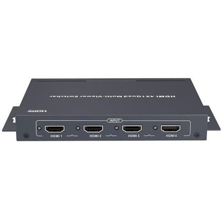 XtendLan HDMI multiviewer/kvadrátor, 4x vstup, 1x výstup, do 1080p, IR ovladač