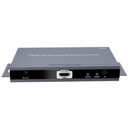 XtendLan HDMI multiviewer/kvadrátor, 4x vstup, 1x výstup, do 1080p, IR ovladač