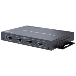 XtendLan HDMI multiviewer/kvadrátor, 4x vstup, 1x výstup, do 1080p, IR ovladač