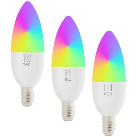 IMMAX NEO LITE SMART sada 3x žárovka LED E14 6W RGB+CCT, stmívatelná, Wi-Fi, Beacon, DO, TUYA