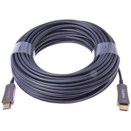PremiumCord HDMI optický fiber High Speed + Ethernet kabel/ 4K@60Hz/ M/M/ zlacené konektory/ 10m/ černá