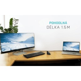 I-tec USB 3.1 Type C kabelový adaptér 4K/ 60 Hz 150cm/ 1x Display Port