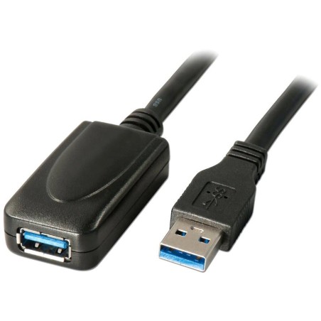 PremiumCord USB 3.0 repeater a prodlužovací kabel A/M-A/F/ 5m/ černý