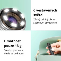 Bebird X1+ – čistič ušního mazu s kamerou, černý