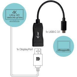 I-tec USB 3.1 Type C kabelový adaptér 4K/60 Hz/ 1x Display Port