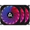 CHIEFTEC sada ventilátorov Tornado / 3x 120mm fan / RGB LED / RGB ovládač / Diaľkové ovládanie / ultratichý 16 dBa