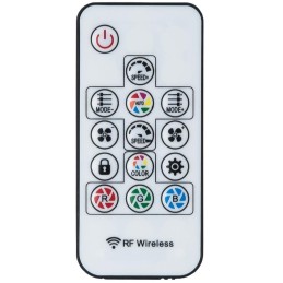 CHIEFTEC sada ventilátorů Tornado / 3x 120mm fan / RGB LED / RGB ovladač / Dálkové ovládání / ultratichý 16 dBa