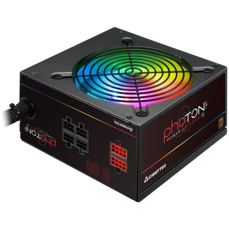 CHIEFTEC zdroj CTG-650C-RGB / Photon Series / 650W / 120mm fan / akt. PFC / modulární kabeláž / 80PLUS Bronze