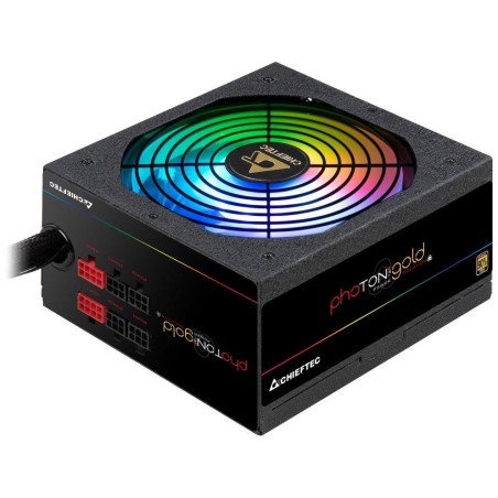 CHIEFTEC zdroj GDP-650C-RGB / Photon Gold Series / 650W / 140mm fan / akt. PFC / modulární kabeláž / 80PLUS Gold