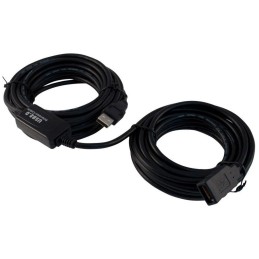 PremiumCord USB 2.0 repeater a prodlužovací kabel (A/M-A/F)/ 15m/ černý
