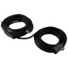 PremiumCord USB 2.0 repeater a predlžovací kábel (A/MA/F)/ 15m/ čierny