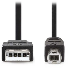 NEDIS kabel USB 2.0/ zástrčka USB-A - zástrčka USB-B/ k tiskárně apod./ černý/ blistr/ 3m