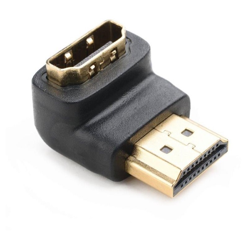 NEDIS adaptér HDMI úhlový 90°/ HDMI konektor - HDMI zásuvka/ černý/ box