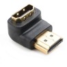 NEDIS HDMI adapter angled 90°/ HDMI connector - HDMI socket/ black/ box